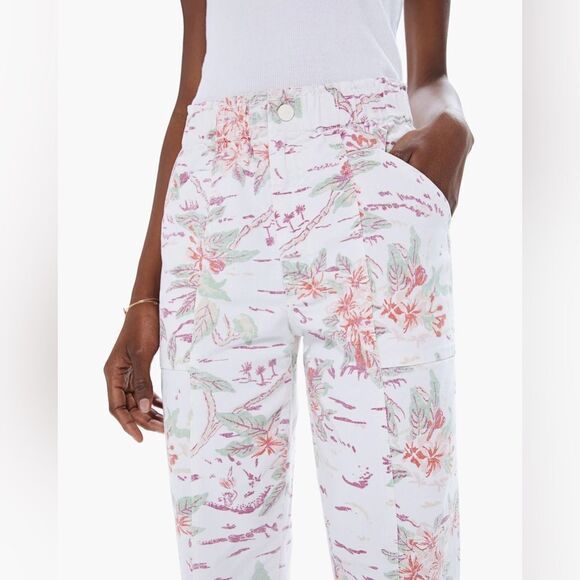 Mother Denim The Springy Ankle in Aloha High Waisted Straight Leg Jeans, Size 26 - Picture 2 of 10